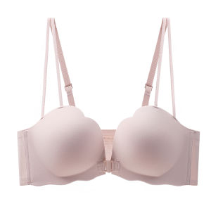 PIER N°5 | Herbal Origin Color Front Buckle Womens Underwear Small Chest Gathered Look Large Flat Chest Special No Gap Summer Thin Seamless Bra