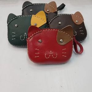 CAT มินิ กระเป๋าใส่เหรียญหนังแท้ ขนาด3.5x4.5นิ้ว