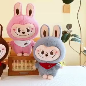Funny LABUBU Plushie Toy Doll PP Cotton Stuffed Animal Toys Soft Pillow Sleeping Doll Birthday Gift