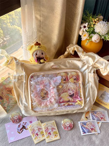 Udun Shop Original Versatile Transparent Bajie Badge Anime Snack Sized Pain Bag Women Satin Moonlight Sweet Lady Style Casual Leisure
