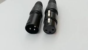 20Pcs 3Pin Xlr Male To Female Microphone Extension Cable Microphone Cables Plug Audio Socket Mic Audio Connector Adapter