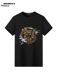 MEIDUSA | Embroidered Round Neck Star Print T-Shirt For Men