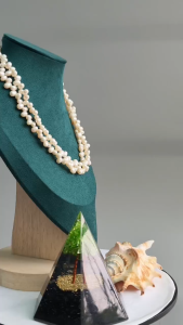 [ Woosilver ] Vòng Cổ Trai Ngọt 2 Sợi Oval Trắng Ánh Hồng Nhẹ - Secondhand SI - NTN281
