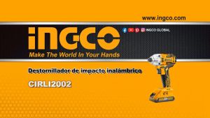 INGCO 20V 170Nm Bor Impact Cordless Tanpa Sikat dengan 2 Pcs Bit Obeng 3 Pcs Pengatur Mur 2 Pcs Paket Baterai 2.0Ah dan 1 Pcs Pengisi Daya - Model CIRLI2002