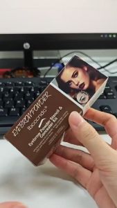 New Paket Eyebrow Stamp Alis Set Makeup Alis & Hair Line Powder Set Cetakan Alis Stensil Card 12 Model
