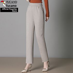 TUCANO | Fashionable High Waist Straight Leg Casual Pants