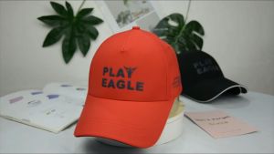 หมวกกอล์ฟ PLAYEAGLE Breathable & Waterproof Sunhat Sport 6 Panels Polyester Hat Snap Back Golf Sports Cap