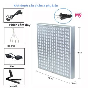 Đèn Tắm Nắng UV 225 Bóng LED 45W Cho Mặt Và Toàn Thân Tạo Làn Da Rám Nắng Tự Nhiên Tại Nhà Đèn Điện Nhựa