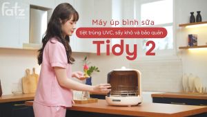 Máy Úp Bình Sữa Tiệt Trùng UVC FATZ BABY TIDY 1 và 2 Sấy Khô Khử Mùi và Bảo quản 72H BH 12 Tháng