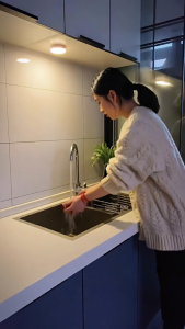 BabyShop-C1295 Lampu Samping Tempat Tidur LED Isi Ulang USB Lampu Hemat Energi Portabel Lampu Tidur