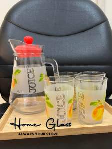 Drink Set Juicy/Drink Set isi 5pcs/Drink set Printing anti gores/Kado nikahan/Souvenir Cantik/Drink set isi Pithcer dan 4 Gelas cantik/Souvenir murah