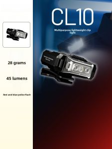 Mini Super Bright Patrol NITECORE CL10 Clip-On Light LED Headlamp Waterproof Outdoor Camping Travel Lighting