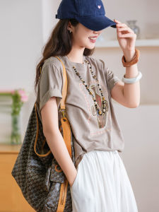XIAOER | Áo Thun Vải Pha Chất Lượng Cao
