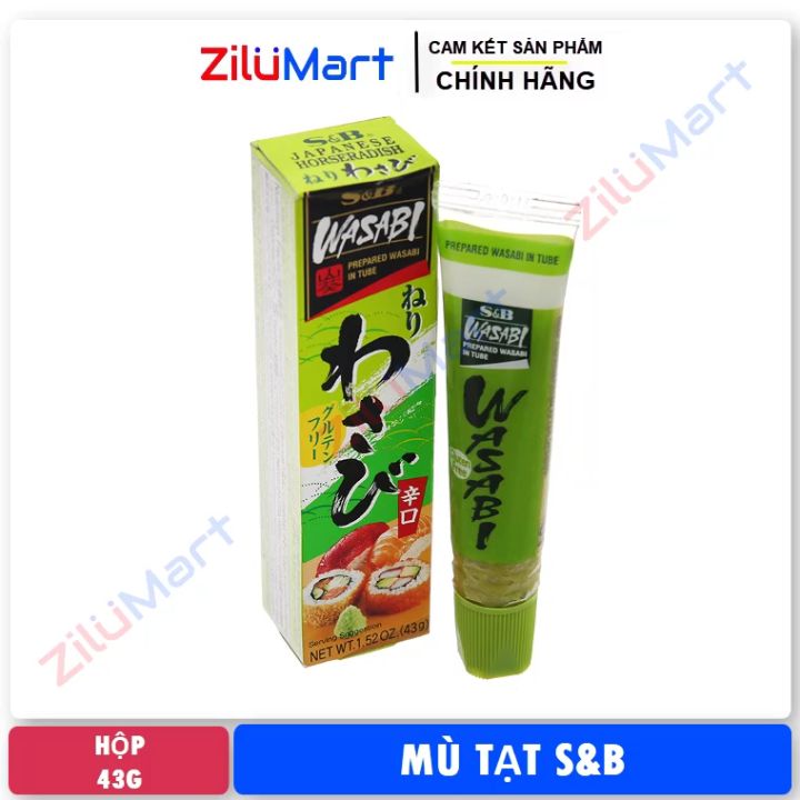 Wasabi hay còn gọi là mù tạt của S&B loại 43g Lazada.vn