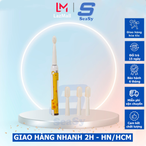 Bàn chải đánh răng điện trẻ em Seasy SS22 3 chế độ làm sạch răng lông chải mềm kháng khuẩn