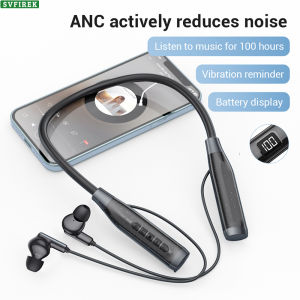 Wireless Bluetooth Earphone ANC Active Noise Cancellation Earphones Vibrate for incoming calls Headphone Long Battery Life Headphones 9D Stereo Sound Headset Bluetooth5.4