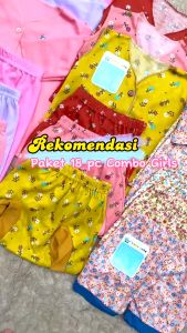 18pc Paket Perlengkapan Baju / Celana Bayi Baru Lahir Newborn Baby Girls SNI Promo 9.9