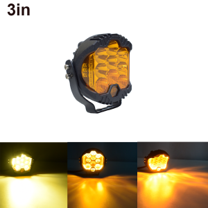 JALN7 LED Light OFF Road Soptlight 3 inch 5 inch 7 inch Pod Driving Light BA JA DESIGN Flash DRL White Amber Yellow 12V 24V