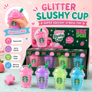 Schylling NeeD Doh Bilnd Box Stress-relief drink cup Sensory Squeeze Toy Stress Relief Snowball for Focus ADHD Population