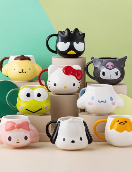 Mug keramik Gelas Hello Kitty My Melody Cinnamoroll Gelas