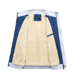 Mens Casual Fleece Lined Stand Collar Jacket Autumn Winter Outerwear TUCANO Woodpecker Large Size Inner Vest Outdoor Gear