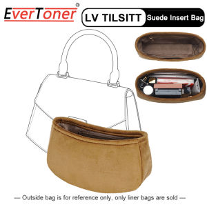 Evertoner da lộn lót vải túi cho New lv-tilsitt Túi xách chèn Túi Fan Bag xách tay Túi đựng mỹ phẩm lót lưu trữ Phụ kiện Túi Cất