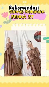 SENNA STORE Aleta Maxy Dress Terbaru 2023 Bahan Cringkel Airflow Nyaman Kekinian Trendy Fashion OOTD