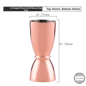 Japanese U-shaped Golden Stainless Steel Jigger