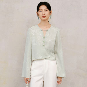 Yigue | Chinese Style Spring New Long Sleeve Blouse