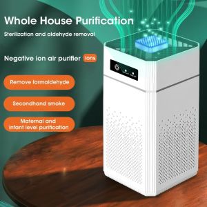Air Purifier Portable Desktop Air Freshener Smoke Odor Generator Air Cleaner for Car Room Kitchen with Replaceable HEPA Filter