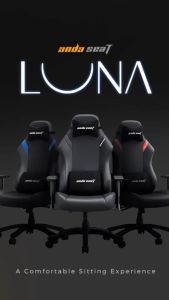 ANDASEAT LUNA PREMIUM GAMING CHAIR - BLACK