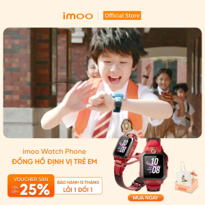 Đồng Hồ Thông Minh Trẻ Em Lắp Sim imoo Z7 Spider-Man Gọi Điện Thoại/Camera Kép/ Videocall HD/Định Vị GPS/4G/Kháng Nước
