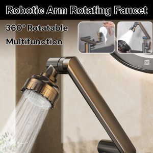 Universal Rotating Faucet Stainless Steel Faucet Kitchen Sink Basin Tap Bathroom Wash Basin Faucet