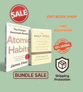 ATOMIC HABITS by JAMES CLEAR + THE DAILY STOIC by RYAN HOLIDAY (Bestseller Bundle Sale)