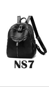 Tas Backpack Wanita Desain Modern & Bahan Kulit Sintetis