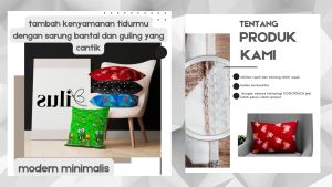 Sarung Bantal Motif Katun Disperse 60x43cm