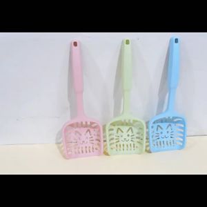 ที่ตักทรายแมว ช้อนตักทรายแมว ด้ามจับถนัดมือ สีสันสวยงาม CW17