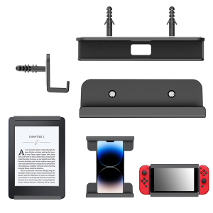2 Pcs Universal Wall Mounted Tablet Stand Holder Tablet Wall Mount for Tablet/Mobile Phone/E-Reader/Remote Control