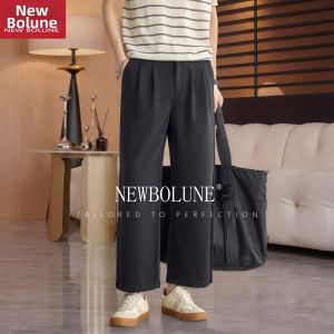 NEW BOLUNE | Vintage Style Summer Thin Loose Straight Casual Pants