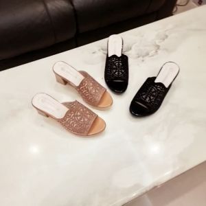 Dép Trung Niên Nữ - Dép Cho Mẹ Đi Tiệc - Quai Lưới Đính Xoàn Đế Đúp Kép Mạ Đồng Siêu Nhẹ 3901