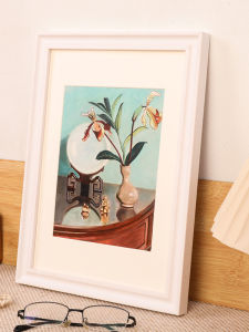 SHANCHEN | Custom-Sized Wooden White Picture Frame