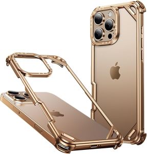 กรอบเคสโทรศัพท์โลหะอลูมิเนียมสำหรับ iPhone 16 15 Pro Max กรอบกันชนไร้กรอบฝาครอบป้องกันเคสระบายความร้อน