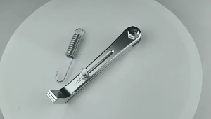 Universal Motorcycle Side Stand CNC-Controlled Aluminum Alloy 18cm/20.5cm with Spring Bolt