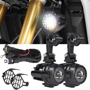 Fog Lights For BMW R1200GS F800GS F700GS F650 K1600 Motorcycle Accessories LED Auxiliary Fog Light Driving Lamp
