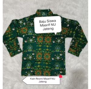 Baju batik siswa MI Mts MA Maarif NU Jawa tengah