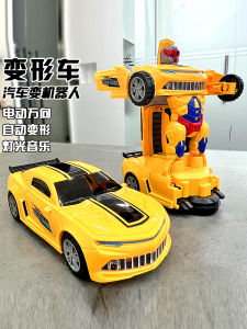 Electric Transforming Robot Car Toy for Kids Intelligence Development 1-3 Years Old Boys Gift 2-4 Half Years Old Children Plaything