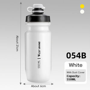 West Biking | WEST BIKING Leakproof Squeeze Bicycle Water Bottle Portable Outdoor Sports Kettle With Dust Cover 550ml/720ml PP5 Cycling Cup