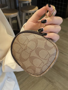 Retro Old Flower Print Influencer Coin Purse Female Mini Small Fashion Small Wallet Zipper Coin Short Wallet High-End Exquisite
