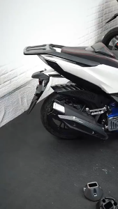 Click 125i/150i End Muffler Tip Cover VARIO 125 160 ABS Plastic 6D Carbon Fiber Exhaust Funnel
