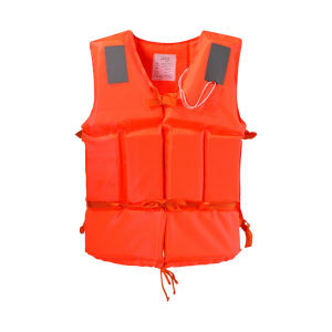 Oxford Drifting Safety Vest Adjustable with Whistle Buoyancy Survival Suit Wear- Soft Safe Multipurpose Reflective for Swimming Sea Fishing